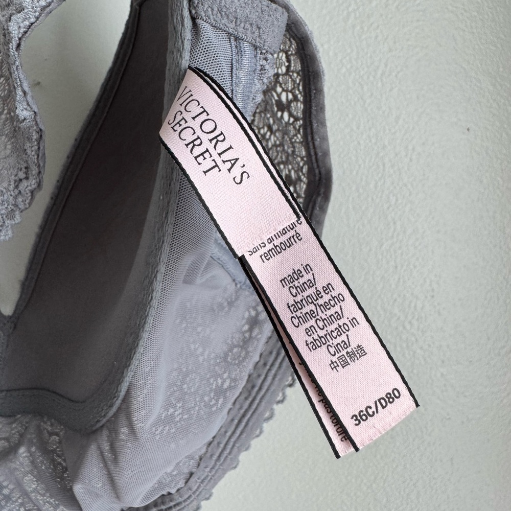 Victoria's Secret Gray Lace Bra - Picture 3 of 4